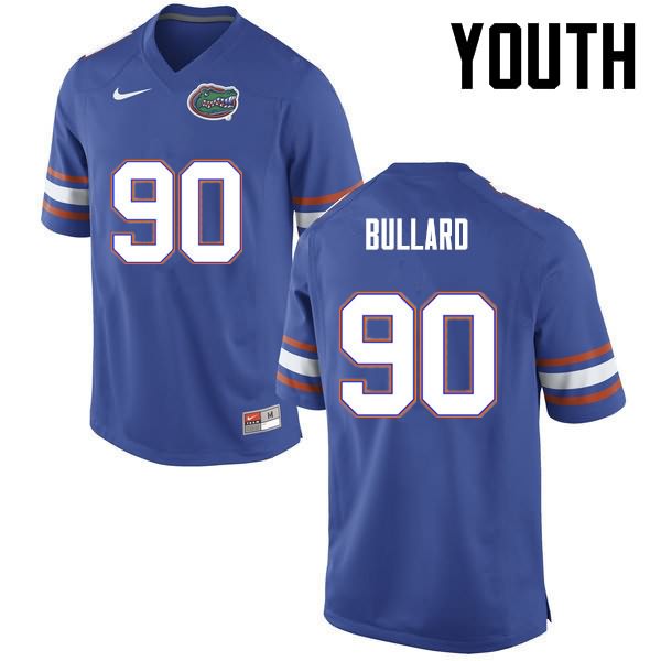 Youth NCAA Florida Gators Jonathan Bullard #90 Stitched Authentic Nike Blue College Football Jersey NCO4865MA